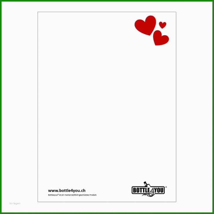 Liebesbrief An Sie Vorlage