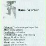 Lustiger Steckbrief Muster