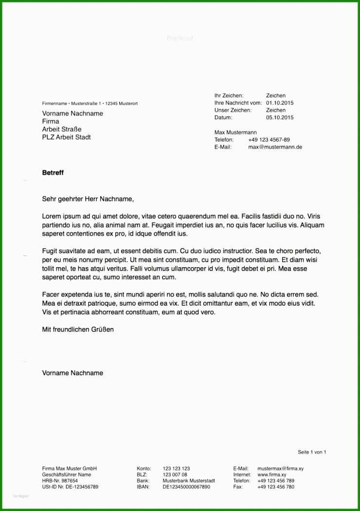 Mängelrüge Rechnung Vorlage