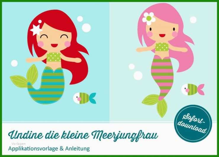 Meerjungfrau Basteln Vorlage 1 Meerjungfrau Basteln Vorlage