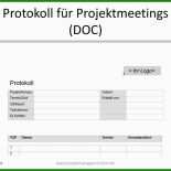 Meeting Protokoll Vorlage Excel