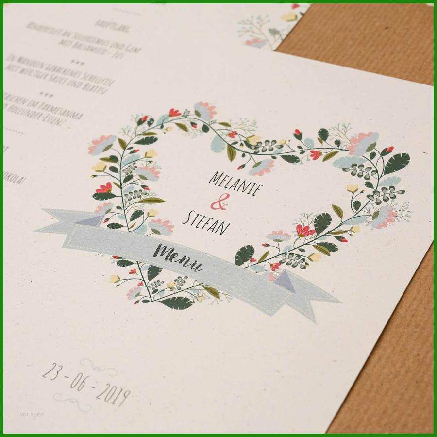 Menükarte Vorlage A5