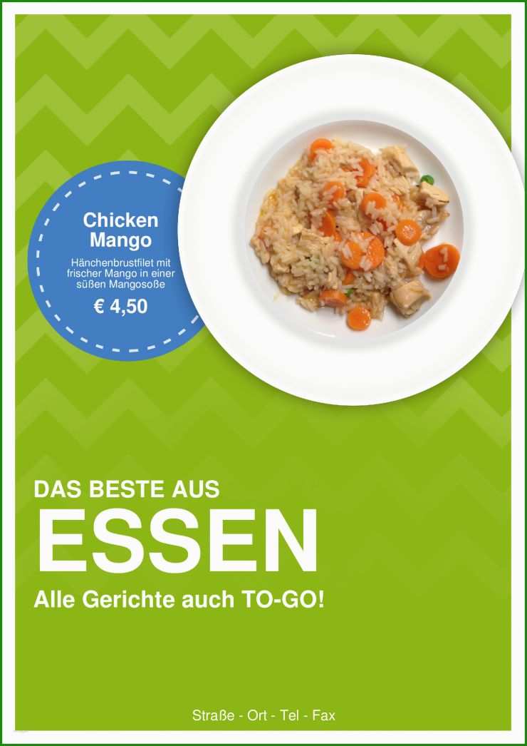 Menükarte Vorlage Indesign