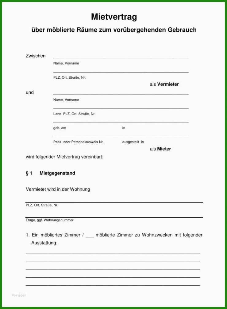 Mietvertrag Kündigen 1 Person