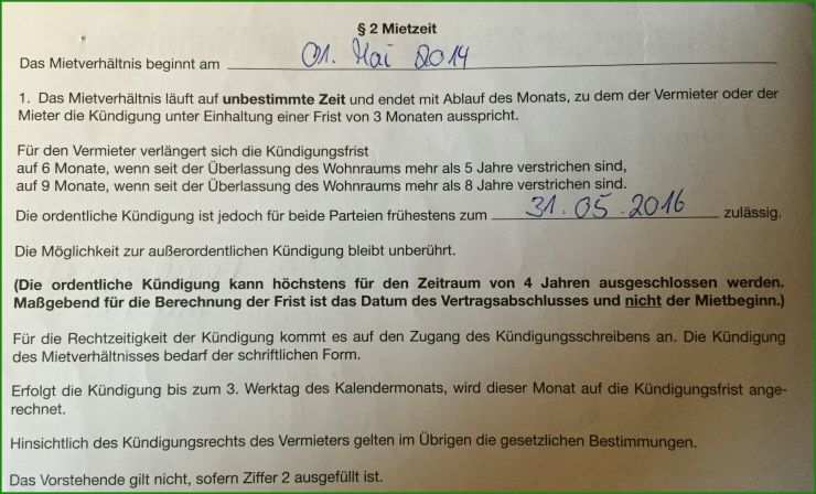 Mietvertrag Kündigen Früher Raus