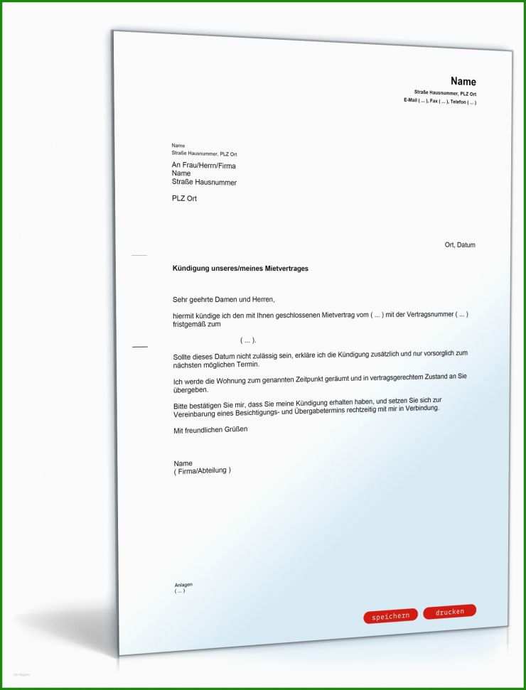 Mietvertrag Kündigen Gewerbe