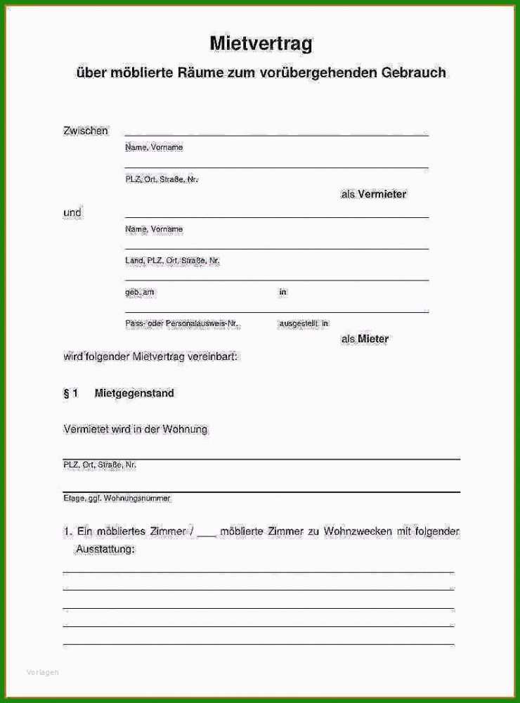 Mietvertrag Kündigen Muster Word