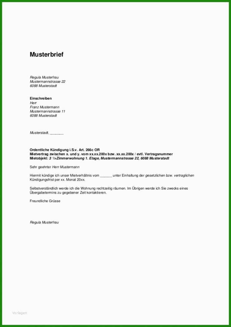 Mietvertrag Kündigen Nach Unterschrift