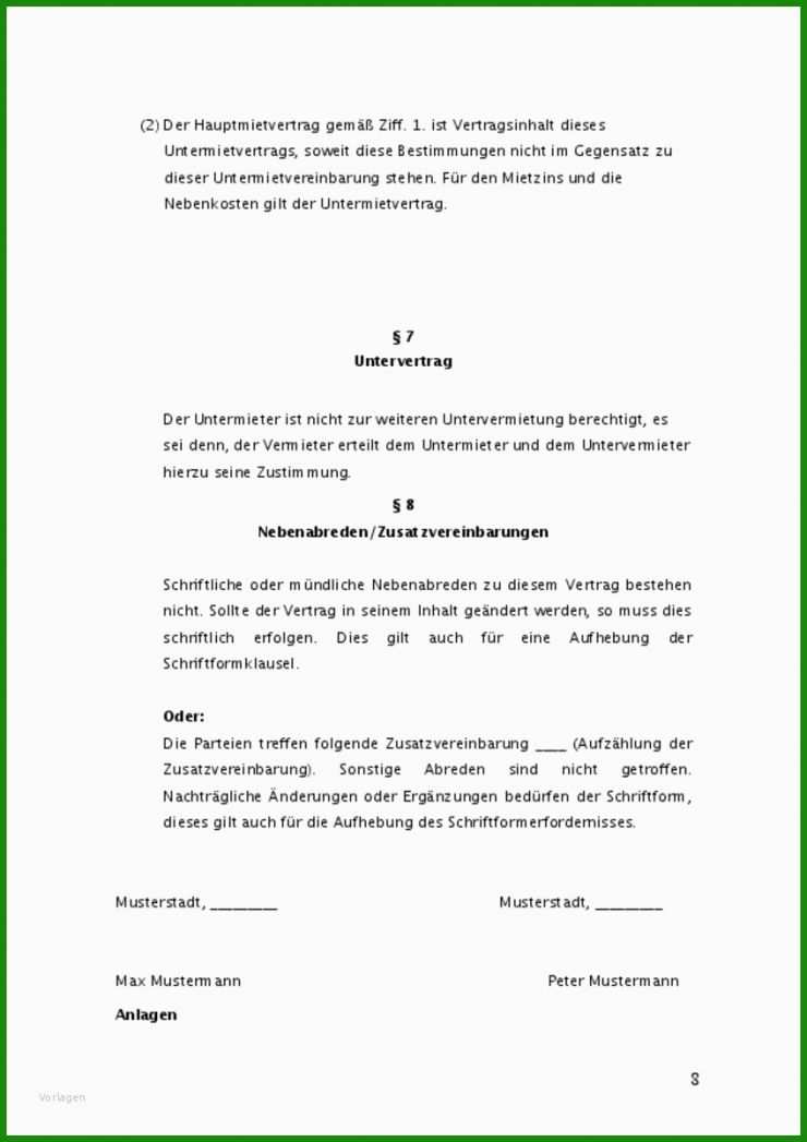 Mietvertrag Kündigen Vorlage Chip