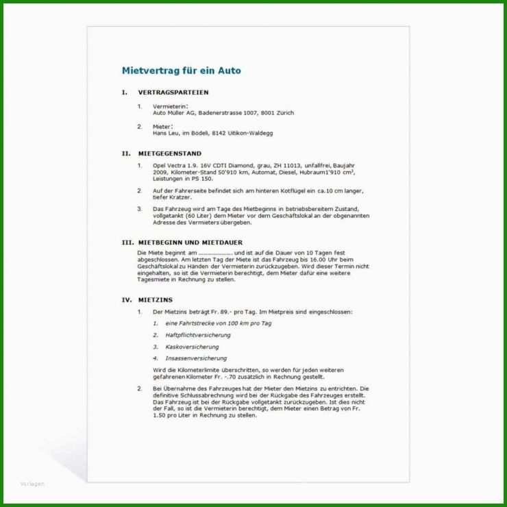 Mietvertrag Muster österreich