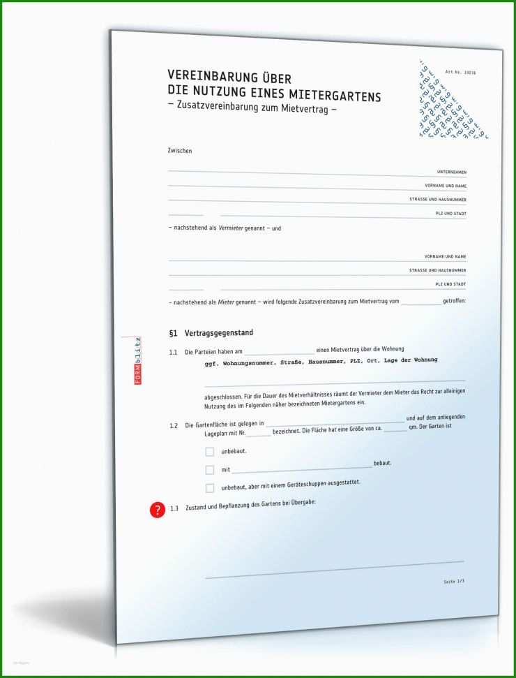 Mietvertrag Privat An Gewerbe Vorlage