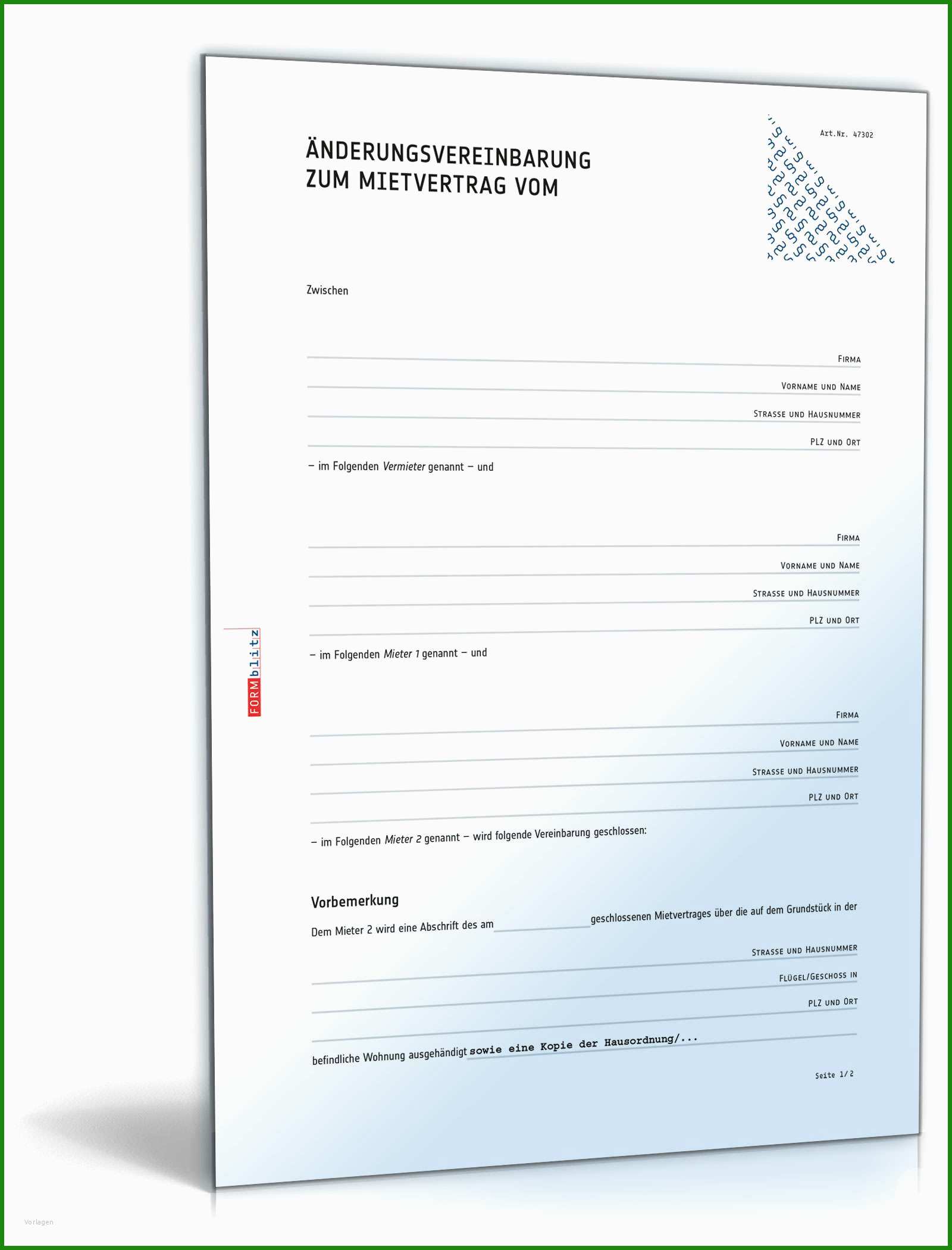 Mietvertrag Vereinsheim Muster