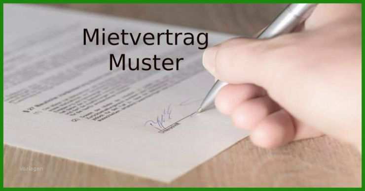 Mietvertrag Vorlage Mieterbund
