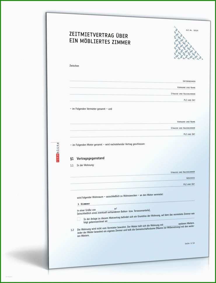 Mietvertrag Wg Zimmer Muster