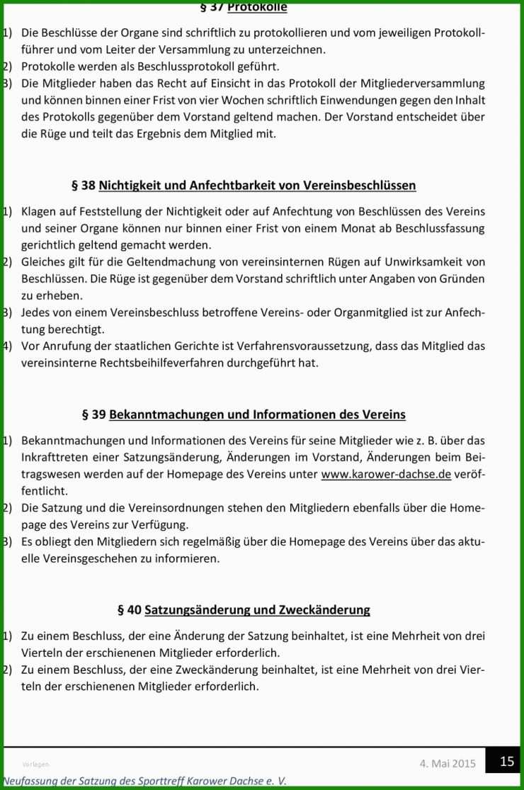 Mitgliederversammlung Protokoll Vorlage
