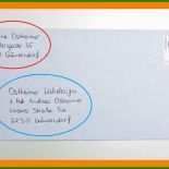 Muster Adresse Brief