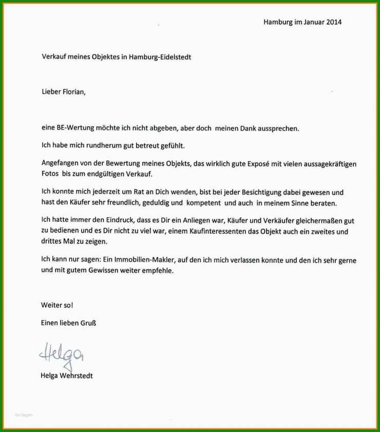 Muster Angebot Hauskauf
