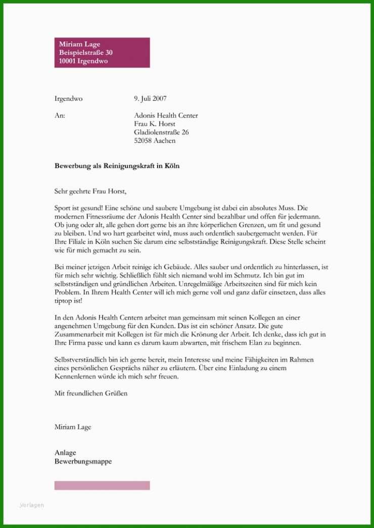 Muster Anschreiben Bewerbung Praktikum