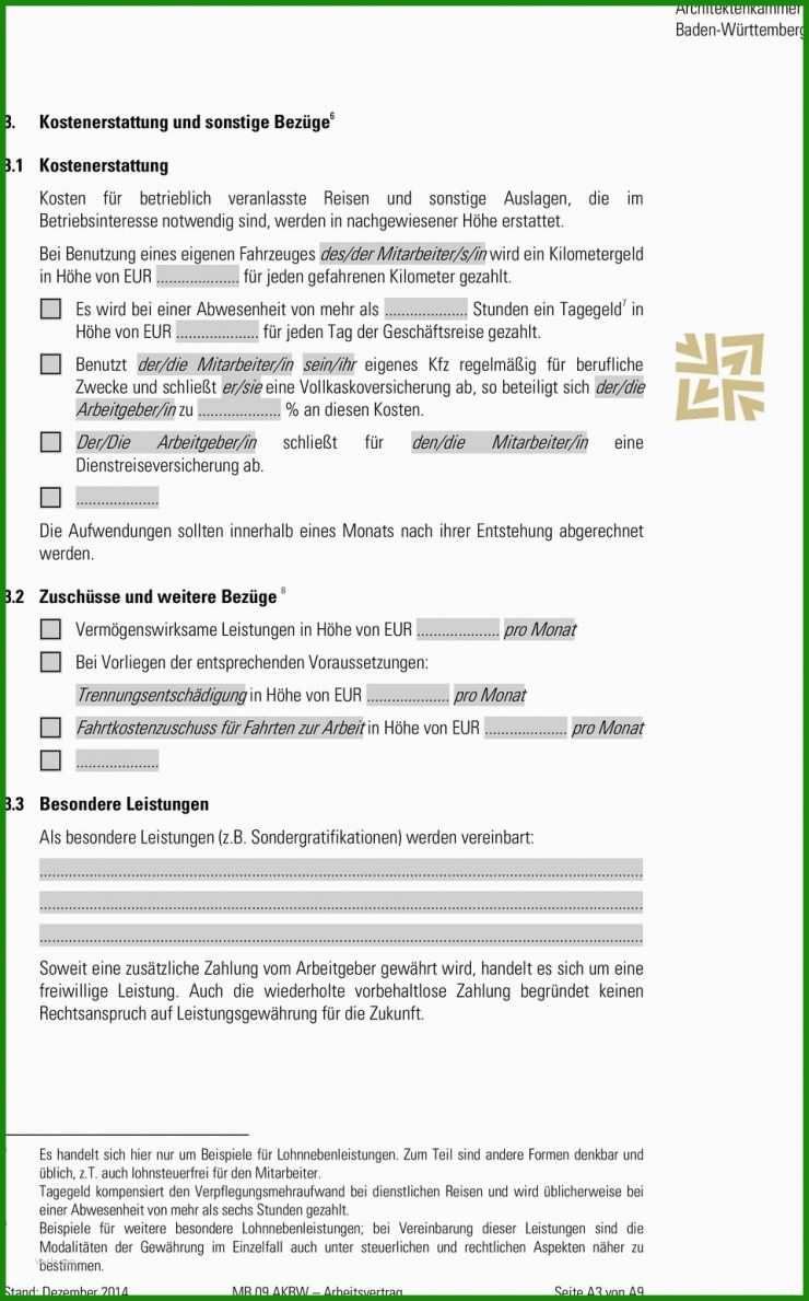Muster Arbeitsvertrag Fahrtkostenerstattung 3 Muster Arbeitsvertrag Fahrtkostenerstattung