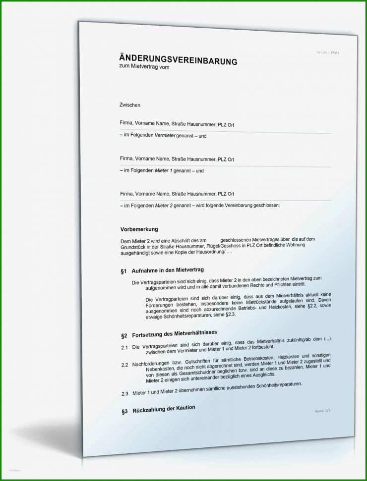 Muster Arbeitsvertrag Für Gastronomie