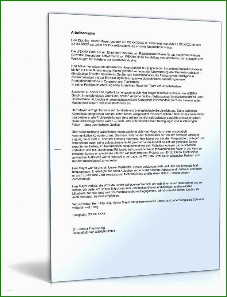 Muster Arbeitsvertrag Reinigungskraft