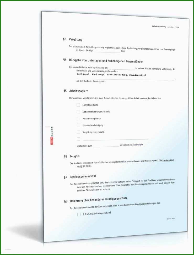 Muster Arbeitsvertrag Renteneintritt