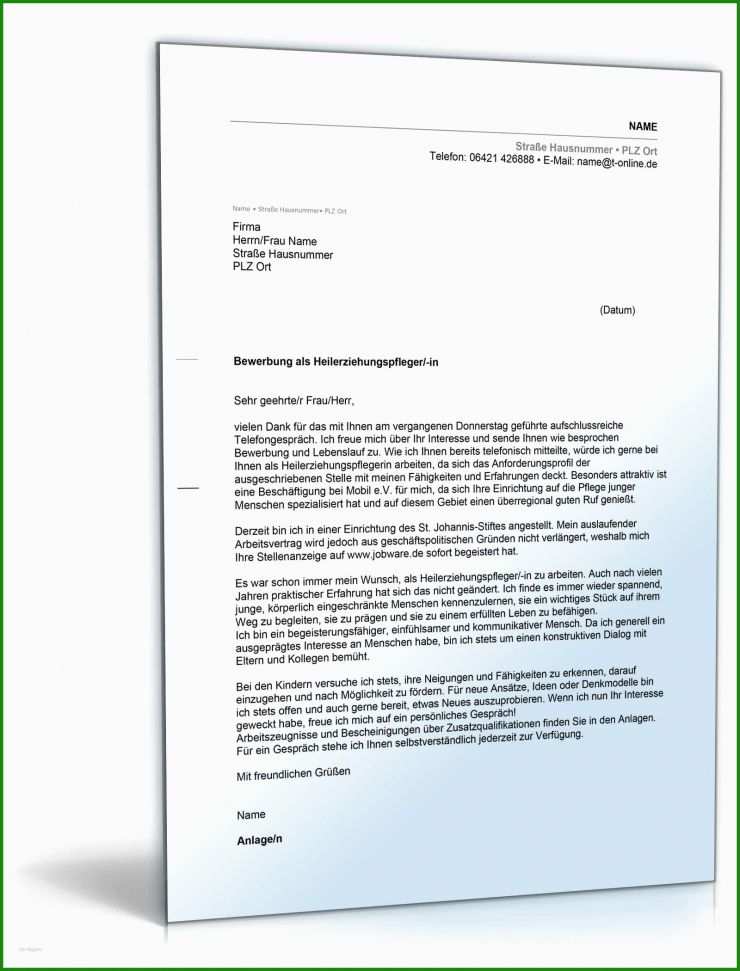 Muster Arbeitszeugnis Heilerziehungspfleger