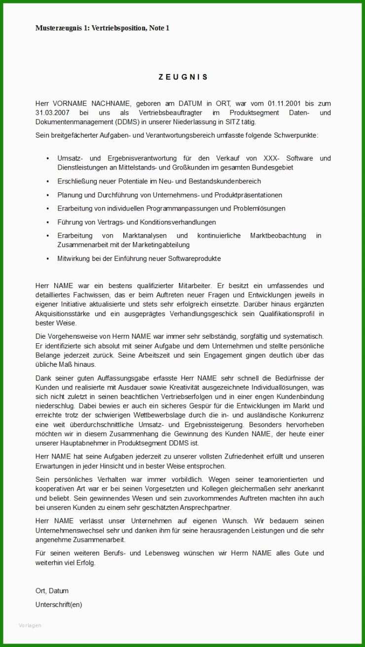 Muster Arbeitszeugnis Immobilienkauffrau