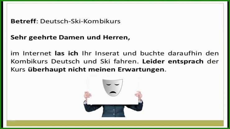 Muster Beschwerde Brief