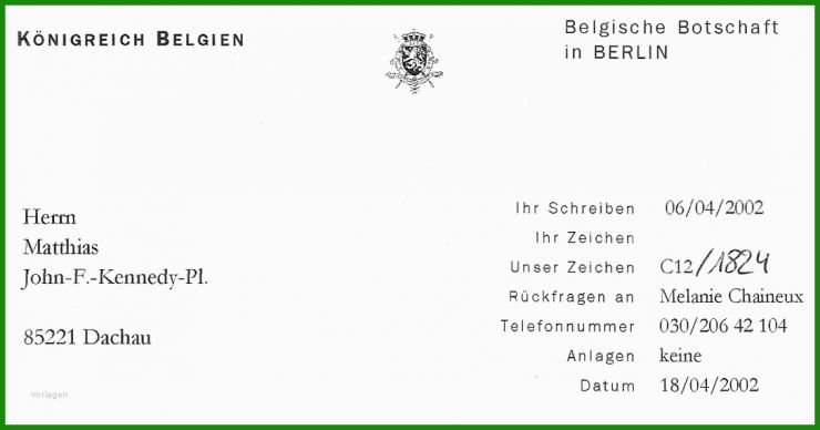 Muster Brief Kopf