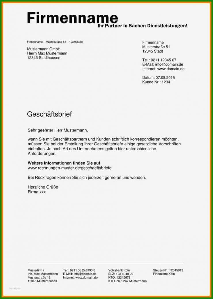 Muster Förmlicher Brief 6 Muster Förmlicher Brief