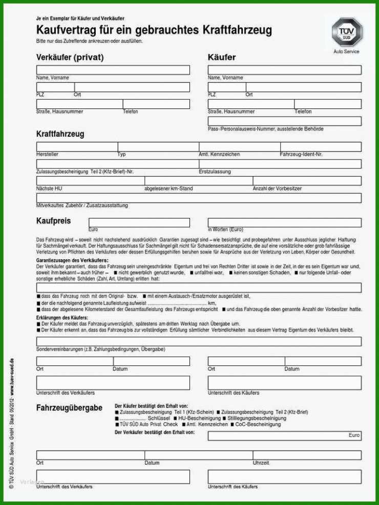 Muster Kaufvertrag Adac