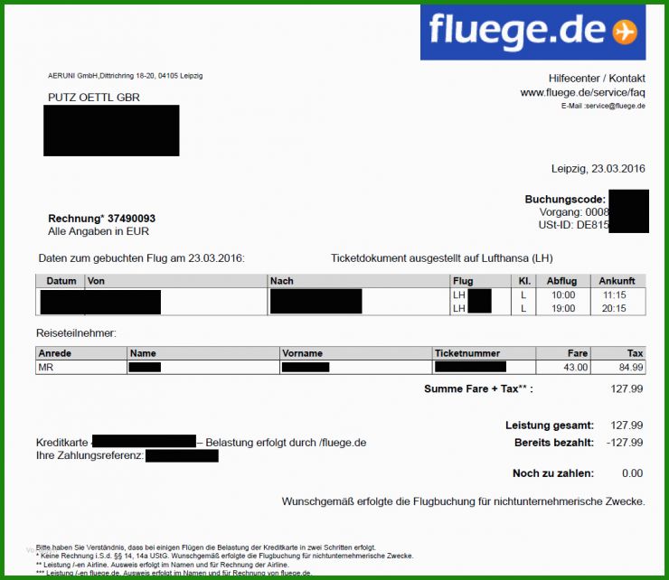 Muster ordnungsgemäße Rechnung 4 Muster ordnungsgemäße Rechnung