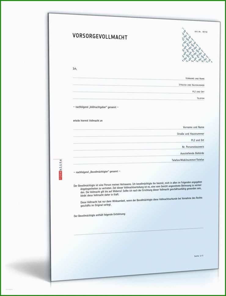 Muster Patientenverfügung Und Vorsorgevollmacht