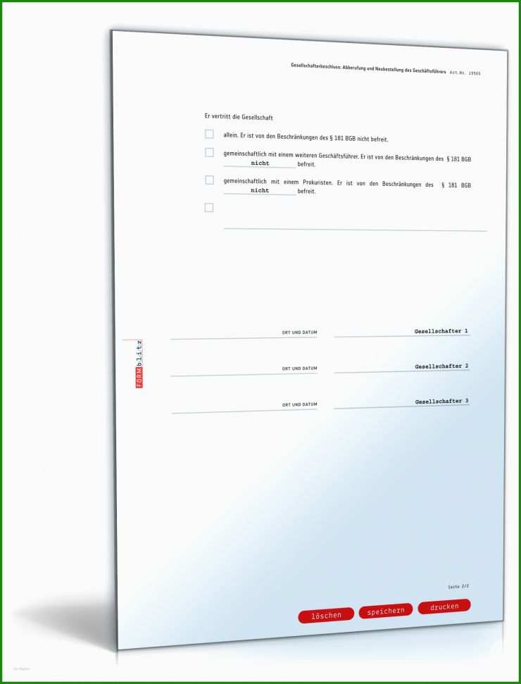 Muster Protokoll Gesellschafterversammlung Gmbh