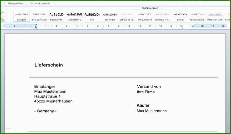 Muster Rechnung Trockenbau