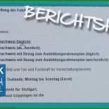 Muster Report Ausbildung