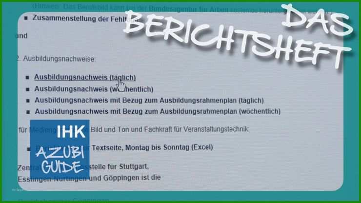 Muster Report Ausbildung