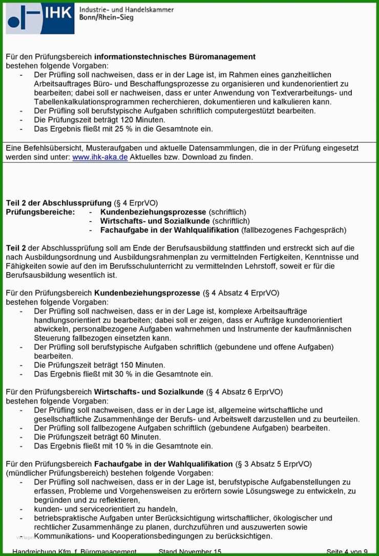 Muster Report Büromanagement