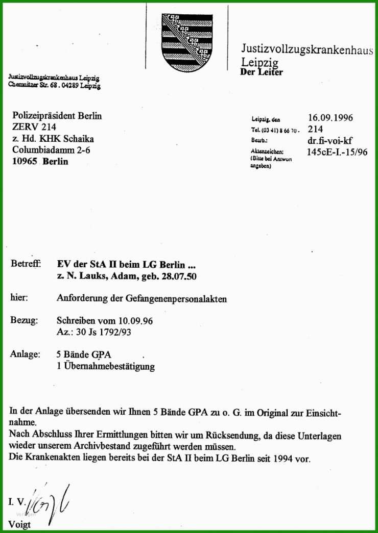 Muster Rücksendung Arbeitsvertrag