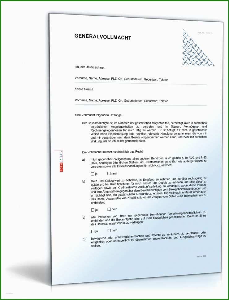 Muster Vollmacht Eigentümerversammlung