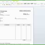 Muster Vorlage Rechnung Word