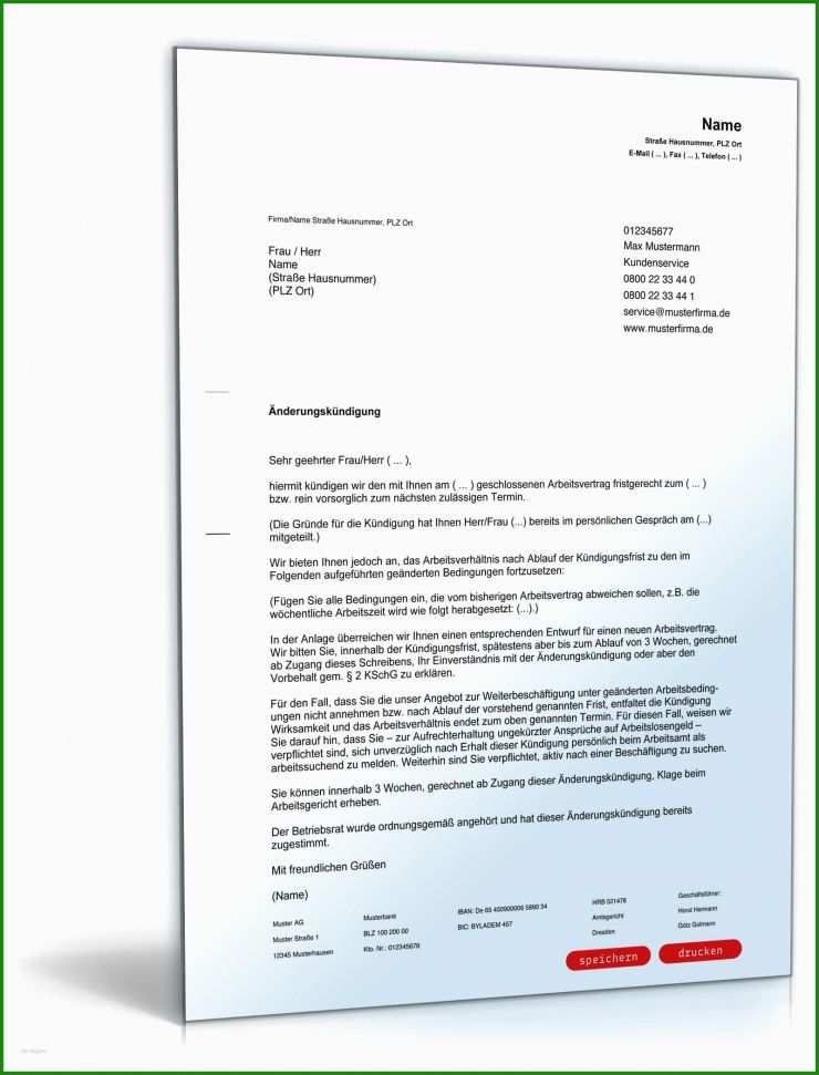 Neuer Arbeitsvertrag Ersetzt Alten Muster