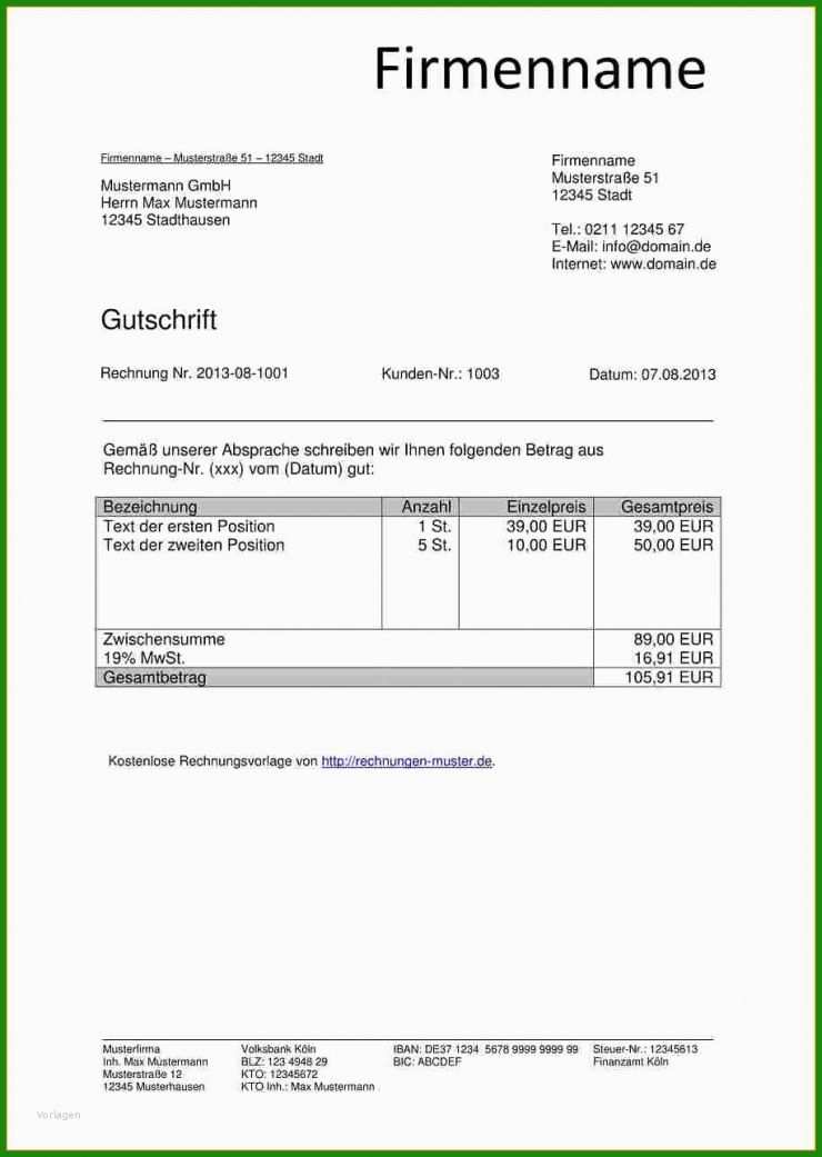 O2 Rechnung Vorlage