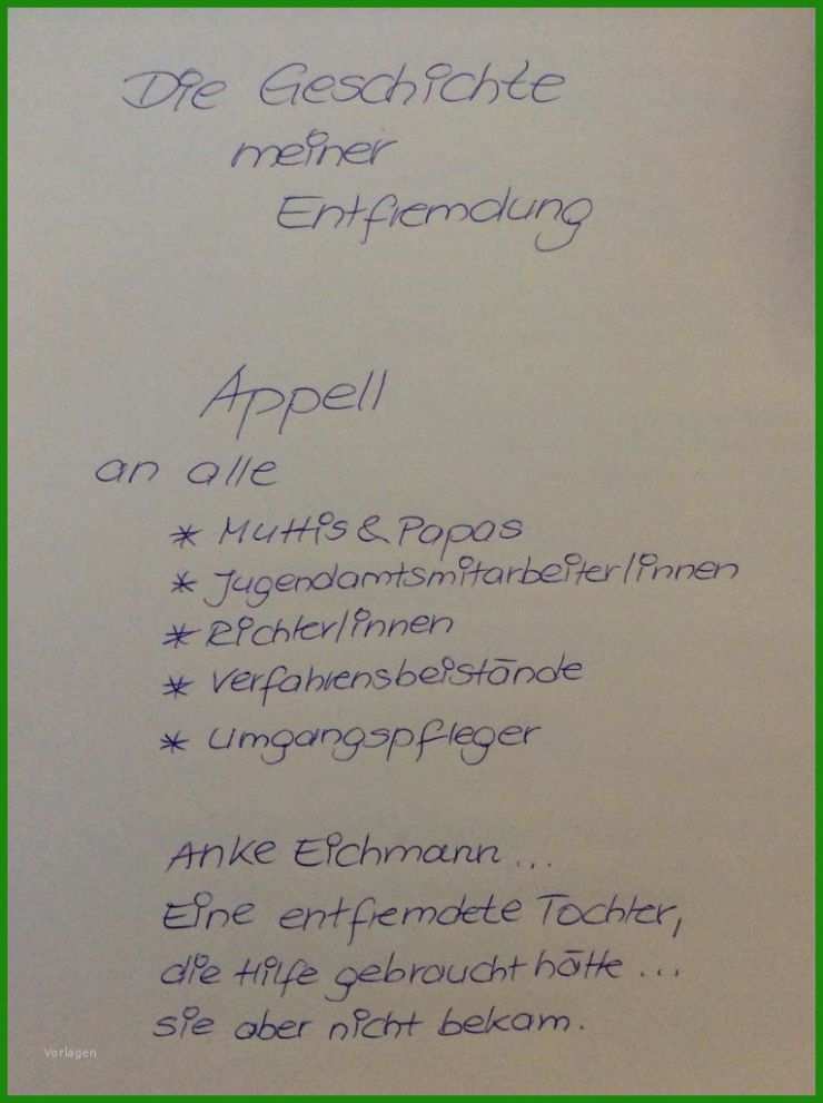 Offener Brief Vorlage