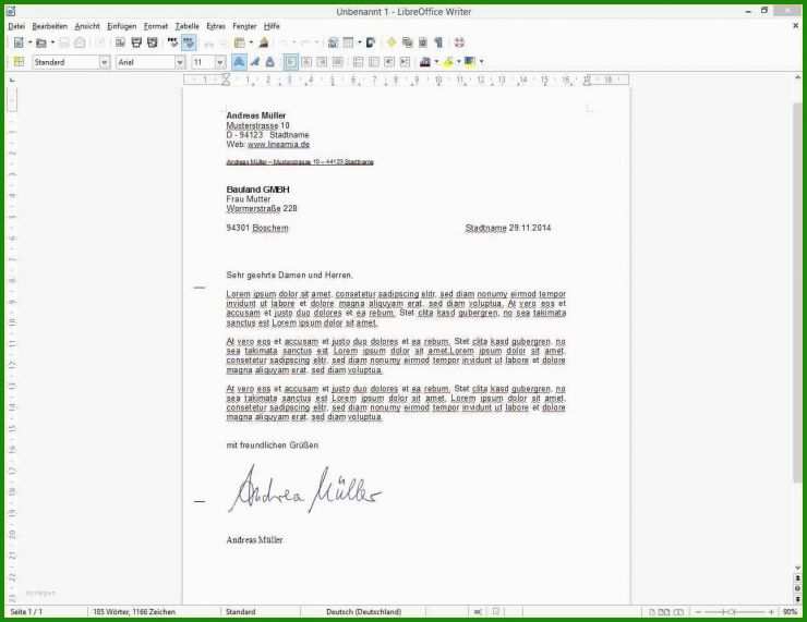 Office Vorlagen Brief