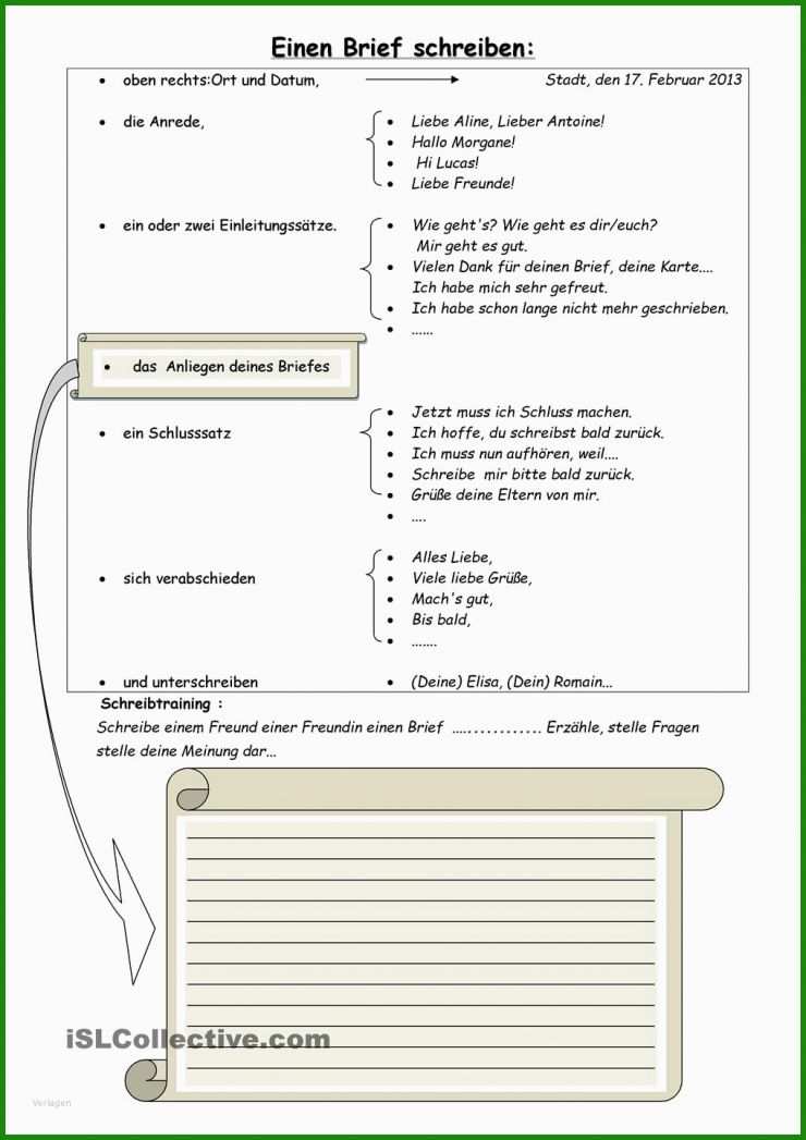 Offiziellen Brief Schreiben Vorlage