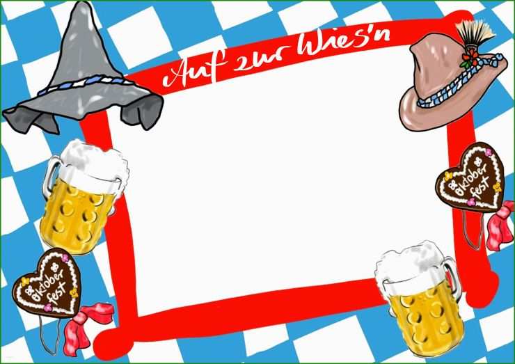 Oktoberfest Speisekarte Vorlage