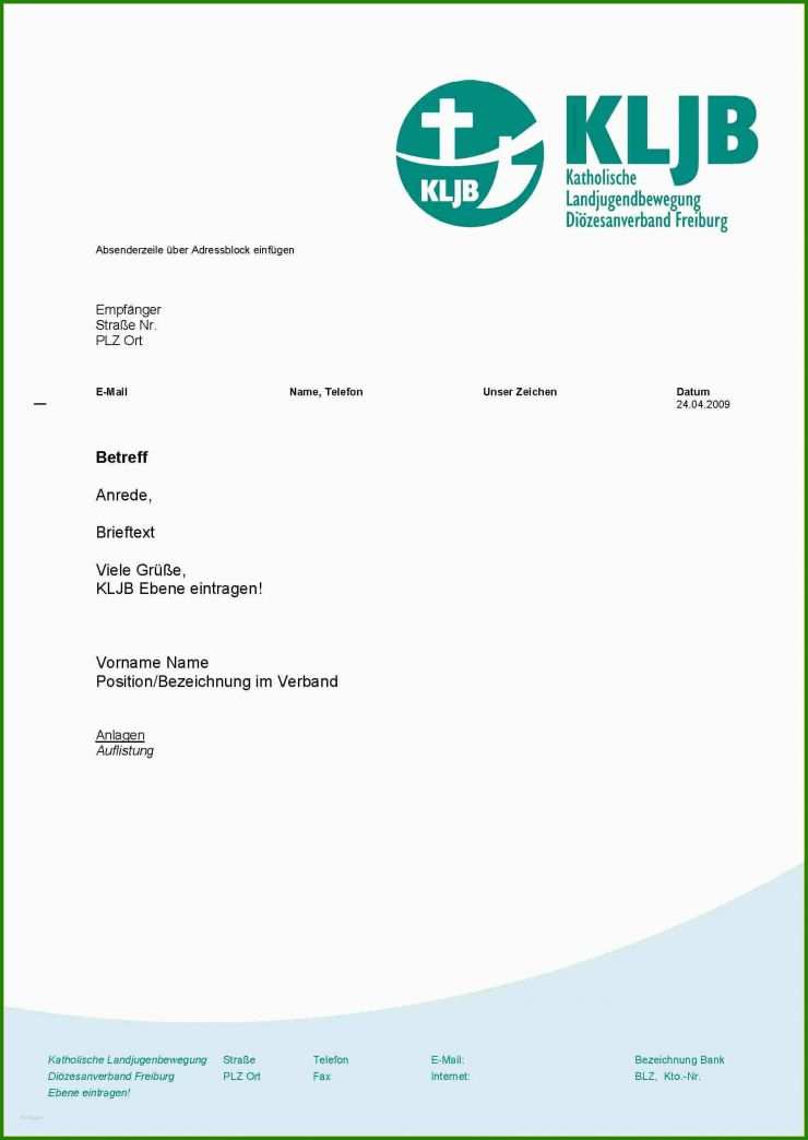 Open Document Brief Vorlage 6 Open Document Brief Vorlage