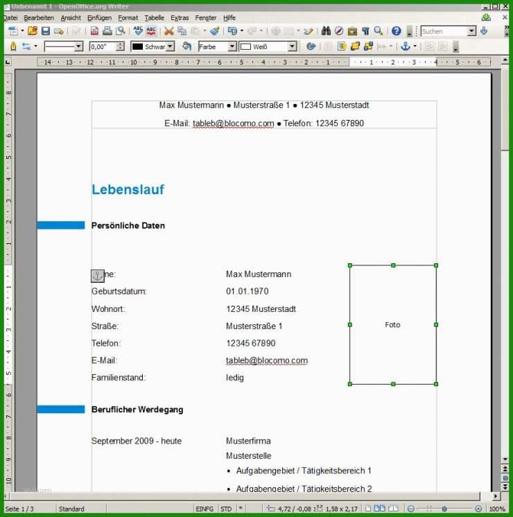 Openoffice Writer Vorlagen Brief